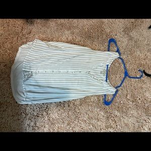 stripped sleeveless shirt